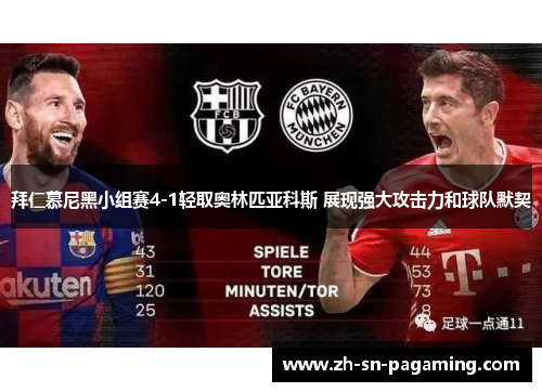 拜仁慕尼黑小组赛4-1轻取奥林匹亚科斯 展现强大攻击力和球队默契 拜仁慕尼黑小组赛4-1轻取奥林匹亚科斯 展现强大攻击力和球队默契