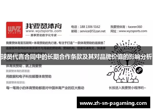 球员代言合同中的长期合作条款及其对品牌价值的影响分析 球员代言合同中的长期合作条款及其对品牌价值的影响分析